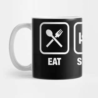 Eat Sleep Sneak Attack TRPG Tabletop RPG Gaming Addict Mug